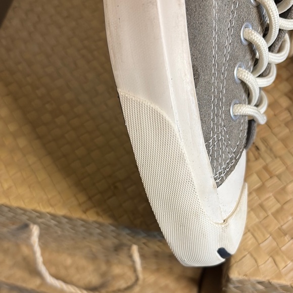 Jack Purcell Gray Suede Low Top Sneakers Converse size 9.5 - Picture 9 of 16